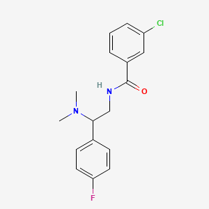 3-chloro-N-[2-(dimethylamino)-2-(4-fluorophenyl)ethyl]benzamide - 941940-62-1