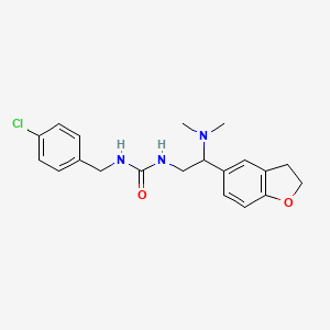 1-[(4-chlorophenyl)methyl]-3-[2-(2,3-dihydro-1-benzofuran-5-yl)-2-(dimethylamino)ethyl]urea - 1428355-12-7