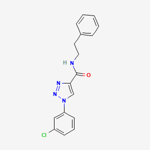 1-(3-chlorophenyl)-N-(2-phenylethyl)-1H-1,2,3-triazole-4-carboxamide - 951598-20-2