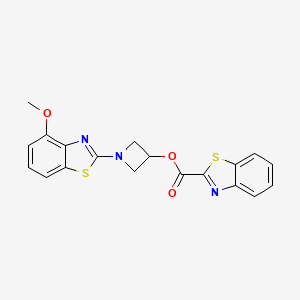 1-(4-methoxy-1,3-benzothiazol-2-yl)azetidin-3-yl 1,3-benzothiazole-2-carboxylate - 1396625-96-9