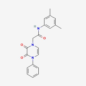 N-(3,5-dimethylphenyl)-2-(2,3-dioxo-4-phenyl-1,2,3,4-tetrahydropyrazin-1-yl)acetamide - 904525-96-8