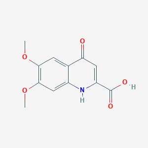6,7-dimethoxy-4-oxo-1,4-dihydroquinoline-2-carboxylic acid - 122234-41-7