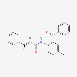 (2E)-N-(2-benzoyl-4-methylphenyl)-3-phenylprop-2-enamide - 1322218-49-4