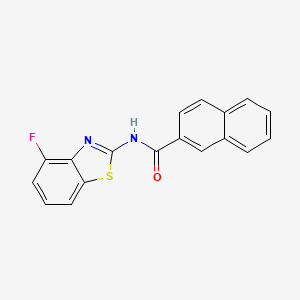 N-(4-fluoro-1,3-benzothiazol-2-yl)naphthalene-2-carboxamide - 897759-82-9