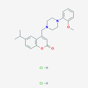 6-isopropyl-4-((4-(2-methoxyphenyl)piperazin-1-yl)methyl)-2H-chromen-2-one dihydrochloride - 1177816-69-1