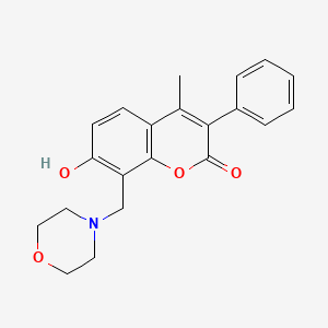 7-hydroxy-4-methyl-8-[(morpholin-4-yl)methyl]-3-phenyl-2H-chromen-2-one - 869340-64-7