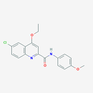 6-chloro-4-ethoxy-N-(4-methoxyphenyl)quinoline-2-carboxamide - 950266-57-6