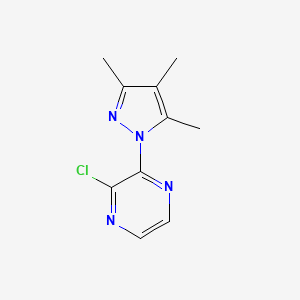 2-chloro-3-(3,4,5-trimethyl-1H-pyrazol-1-yl)pyrazine - 1249279-34-2
