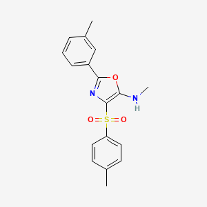 5-Oxazolamine, N-methyl-2-(3-methylphenyl)-4-[(4-methylphenyl)sulfonyl]- - 309735-89-5