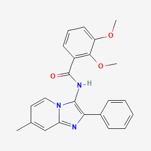 2,3-dimethoxy-N-{7-methyl-2-phenylimidazo[1,2-a]pyridin-3-yl}benzamide - 850931-96-3