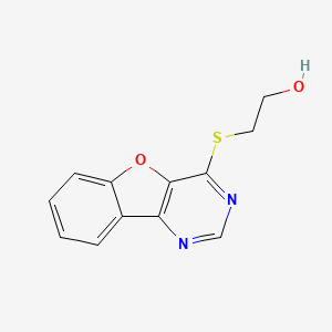 2-([1]Benzofuro[3,2-d]pyrimidin-4-ylsulfanyl)ethanol - 848754-20-1