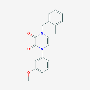 1-(3-methoxyphenyl)-4-[(2-methylphenyl)methyl]-1,2,3,4-tetrahydropyrazine-2,3-dione - 891867-22-4