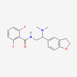 N-[2-(2,3-dihydro-1-benzofuran-5-yl)-2-(dimethylamino)ethyl]-2,6-difluorobenzamide - 1428357-47-4