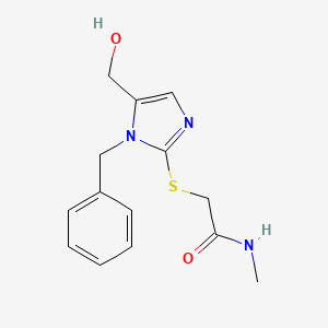 2-{[1-benzyl-5-(hydroxymethyl)-1H-imidazol-2-yl]sulfanyl}-N-methylacetamide - 904821-62-1