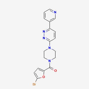 3-[4-(5-bromofuran-2-carbonyl)piperazin-1-yl]-6-(pyridin-3-yl)pyridazine - 1060193-07-8