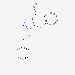 (1-benzyl-2-{[(4-methylphenyl)methyl]sulfanyl}-1H-imidazol-5-yl)methanol - 857876-44-9