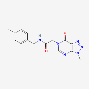 2-{3-methyl-7-oxo-3H,6H,7H-[1,2,3]triazolo[4,5-d]pyrimidin-6-yl}-N-[(4-methylphenyl)methyl]acetamide - 946240-46-6