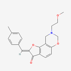7H-Furo[2,3-f][1,3]benzoxazin-3(2H)-one, 8,9-dihydro-8-(2-methoxyethyl)-2-[(4-methylphenyl)methylene]- - 946385-04-2