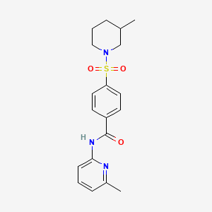 4-[(3-methylpiperidin-1-yl)sulfonyl]-N-(6-methylpyridin-2-yl)benzamide - 683762-66-5