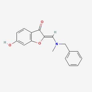 (Z)-2-((benzyl(methyl)amino)methylene)-6-hydroxybenzofuran-3(2H)-one - 946270-30-0
