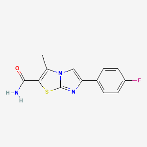6-(4-fluorophenyl)-3-methylimidazo[2,1-b][1,3]thiazole-2-carboxamide - 1025815-02-4