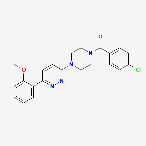 3-[4-(4-chlorobenzoyl)piperazin-1-yl]-6-(2-methoxyphenyl)pyridazine - 1049337-20-3