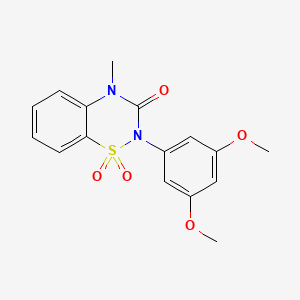 2-(3,5-dimethoxyphenyl)-4-methyl-3,4-dihydro-2H-1lambda6,2,4-benzothiadiazine-1,1,3-trione - 951540-35-5