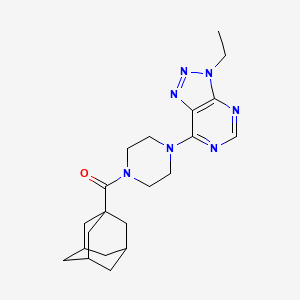 1-(adamantane-1-carbonyl)-4-{3-ethyl-3H-[1,2,3]triazolo[4,5-d]pyrimidin-7-yl}piperazine - 1060209-56-4