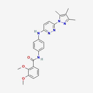 2,3-dimethoxy-N-(4-{[6-(3,4,5-trimethyl-1H-pyrazol-1-yl)pyridazin-3-yl]amino}phenyl)benzamide - 1019106-53-6