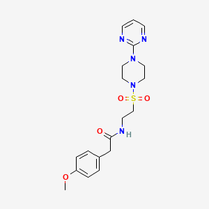 2-(4-methoxyphenyl)-N-(2-{[4-(pyrimidin-2-yl)piperazin-1-yl]sulfonyl}ethyl)acetamide - 946226-17-1