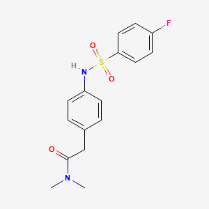 2-[4-(4-fluorobenzenesulfonamido)phenyl]-N,N-dimethylacetamide - 1060221-97-7