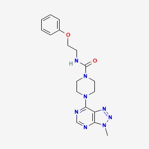 4-{3-methyl-3H-[1,2,3]triazolo[4,5-d]pyrimidin-7-yl}-N-(2-phenoxyethyl)piperazine-1-carboxamide - 1058205-91-6