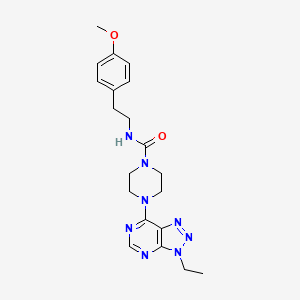 4-{3-ethyl-3H-[1,2,3]triazolo[4,5-d]pyrimidin-7-yl}-N-[2-(4-methoxyphenyl)ethyl]piperazine-1-carboxamide - 1058247-85-0
