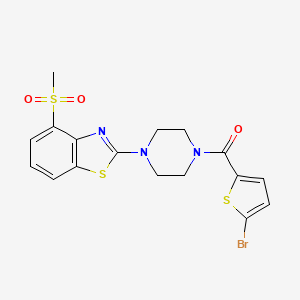 2-[4-(5-bromothiophene-2-carbonyl)piperazin-1-yl]-4-methanesulfonyl-1,3-benzothiazole - 923400-27-5