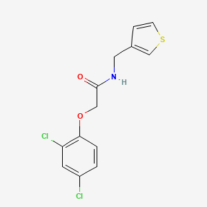 2-(2,4-dichlorophenoxy)-N-[(thiophen-3-yl)methyl]acetamide - 1058259-04-3