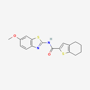N-(6-methoxy-1,3-benzothiazol-2-yl)-4,5,6,7-tetrahydro-1-benzothiophene-2-carboxamide - 6066-21-3