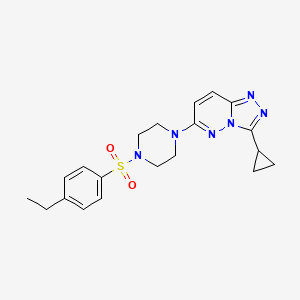1-{3-cyclopropyl-[1,2,4]triazolo[4,3-b]pyridazin-6-yl}-4-(4-ethylbenzenesulfonyl)piperazine - 1040640-90-1