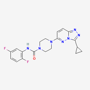 4-{3-cyclopropyl-[1,2,4]triazolo[4,3-b]pyridazin-6-yl}-N-(2,5-difluorophenyl)piperazine-1-carboxamide - 1060199-18-9