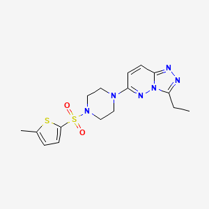 1-{3-ethyl-[1,2,4]triazolo[4,3-b]pyridazin-6-yl}-4-[(5-methylthiophen-2-yl)sulfonyl]piperazine - 1060279-68-6