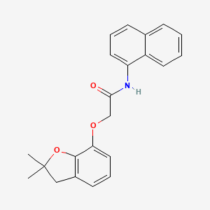 2-[(2,2-dimethyl-2,3-dihydro-1-benzofuran-7-yl)oxy]-N-(naphthalen-1-yl)acetamide - 946204-70-2