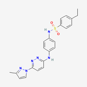 4-ethyl-N-(4-{[6-(3-methyl-1H-pyrazol-1-yl)pyridazin-3-yl]amino}phenyl)benzene-1-sulfonamide - 1019098-77-1