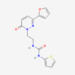 1-{2-[3-(furan-2-yl)-6-oxo-1,6-dihydropyridazin-1-yl]ethyl}-3-(thiophen-2-yl)urea - 1049258-74-3