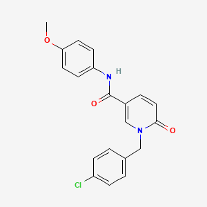 1-[(4-chlorophenyl)methyl]-N-(4-methoxyphenyl)-6-oxo-1,6-dihydropyridine-3-carboxamide - 946278-05-3