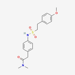 2-{4-[2-(4-methoxyphenyl)ethanesulfonamido]phenyl}-N,N-dimethylacetamide - 1070961-28-2