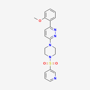 3-(2-methoxyphenyl)-6-[4-(pyridine-3-sulfonyl)piperazin-1-yl]pyridazine - 1021218-82-5