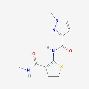 1-methyl-N-[3-(methylcarbamoyl)thiophen-2-yl]-1H-pyrazole-3-carboxamide - 1172392-64-1