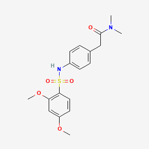 2-[4-(2,4-dimethoxybenzenesulfonamido)phenyl]-N,N-dimethylacetamide - 1070964-49-6