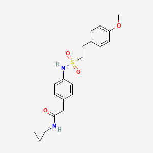 N-cyclopropyl-2-{4-[2-(4-methoxyphenyl)ethanesulfonamido]phenyl}acetamide - 1060226-55-2
