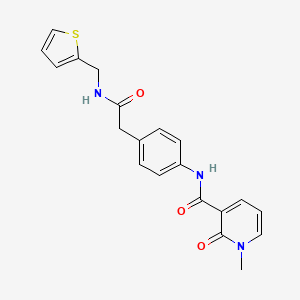 1-methyl-2-oxo-N-[4-({[(thiophen-2-yl)methyl]carbamoyl}methyl)phenyl]-1,2-dihydropyridine-3-carboxamide - 1060284-87-8