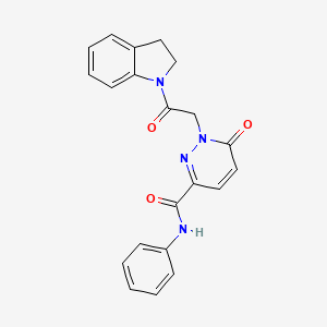 1-[2-(2,3-dihydro-1H-indol-1-yl)-2-oxoethyl]-6-oxo-N-phenyl-1,6-dihydropyridazine-3-carboxamide - 946366-77-4
